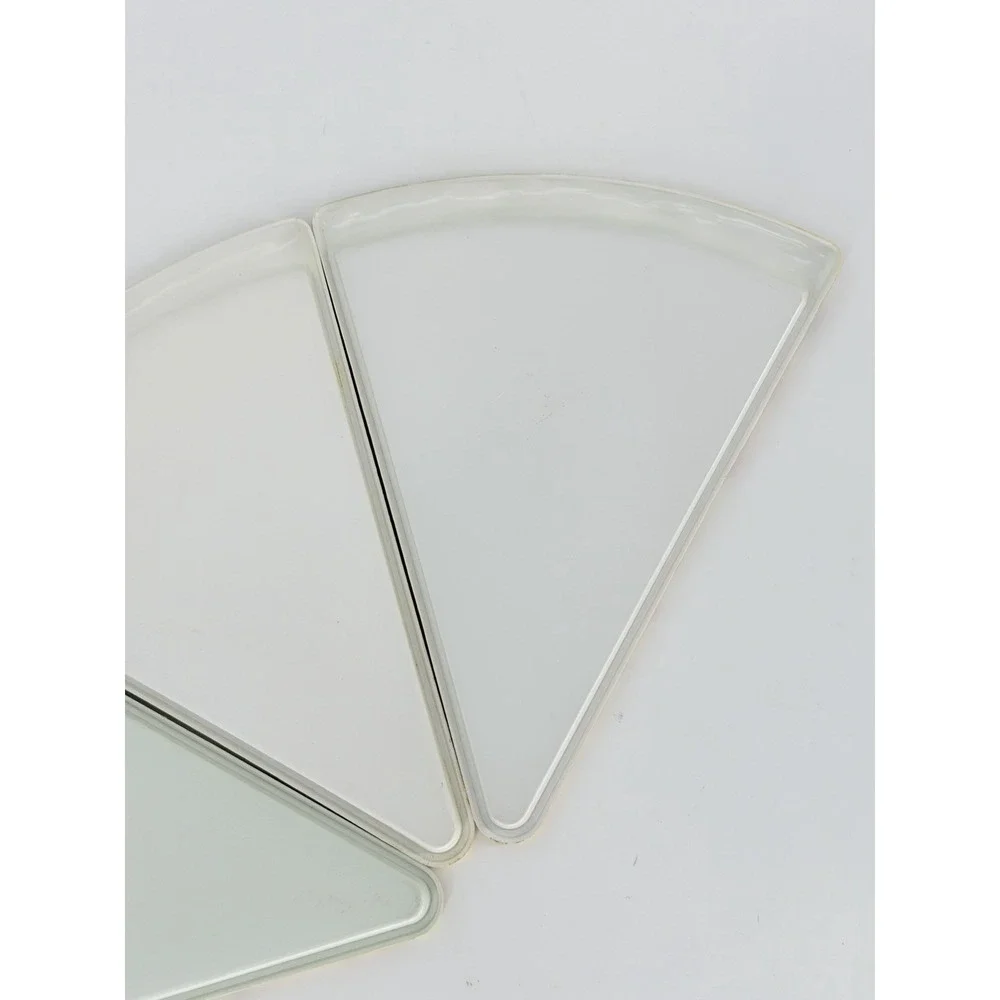 Deborah Mallow Pizza Slice Plates Set of 3 Melamine Singing Veggies Vintage